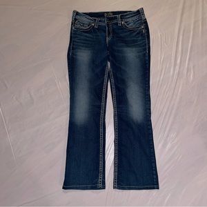 Silver Womens Jeans - Fluid Denim